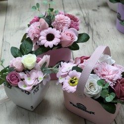 Bouquet Petite Cesta - Rosa pacifico