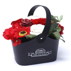 Bouquet Petite Basket - Vermelhos ricos