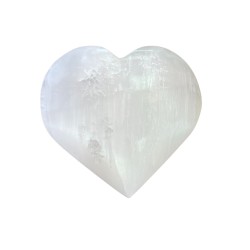 Corazón de selenita - 10 cm