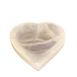 Taça Coração de Selenite - 15cm