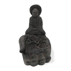 Queimador de incenso Buddah & Hand (preto)