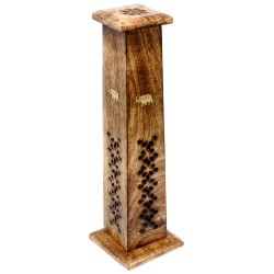 Box of 2 Tapered Incense Tower - Mango Wood