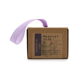 Jabon de masaje individual en caja - Lavanda y lila