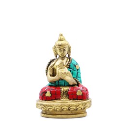 Figura de Buda em latão - Bênção - 7.5cm