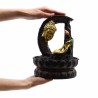 Fuente de agua de sobremesa - 30 cm - Buda dorado y loto