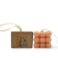 Jabon de masaje individual en caja - geranio y sándalo