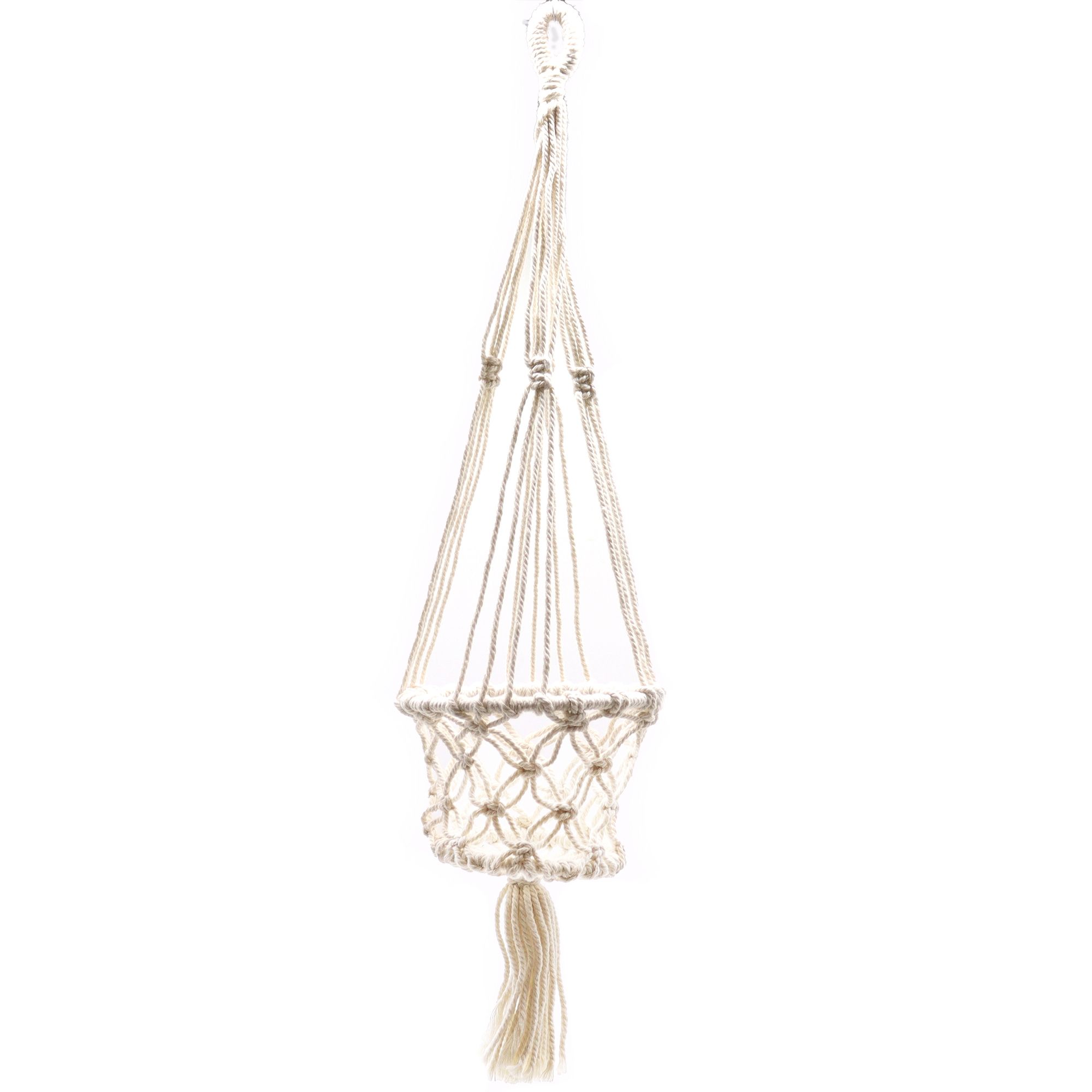 Macetero Colgante de Macramé