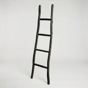 Gran escalera de madera Kemu - 1,5 m - Negro - Estilo japonés