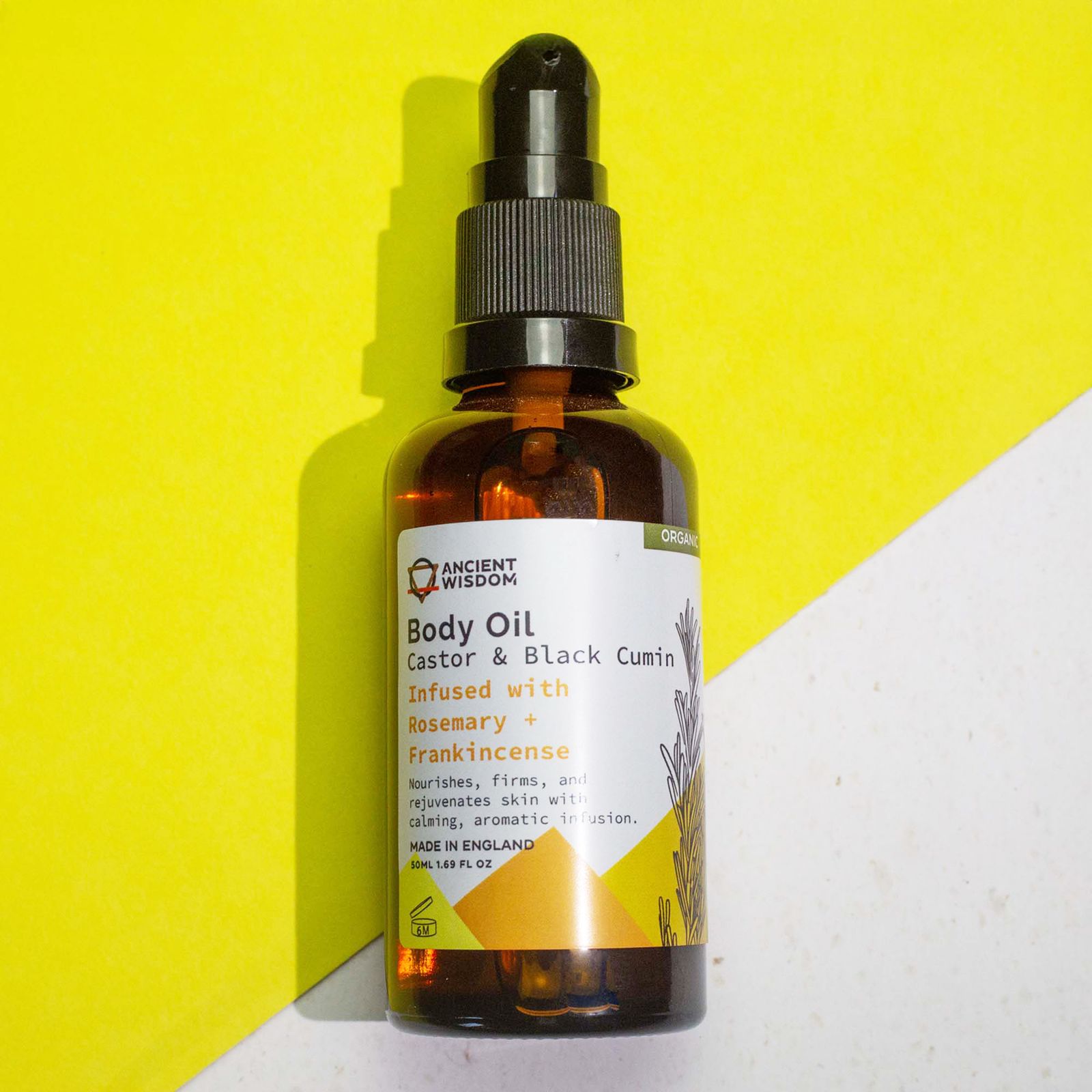 Aceite Corporal Organico 50 ml - Romero & Incienso - Imagen 3
