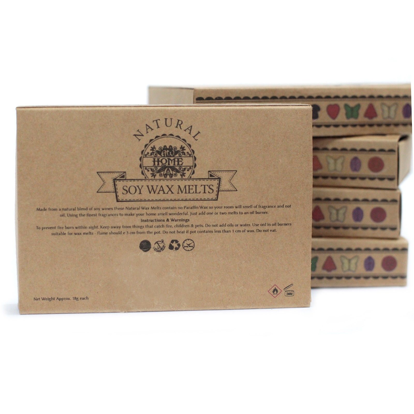 Caja de 6 ceras de Soja - Jengibre - Imagen 2