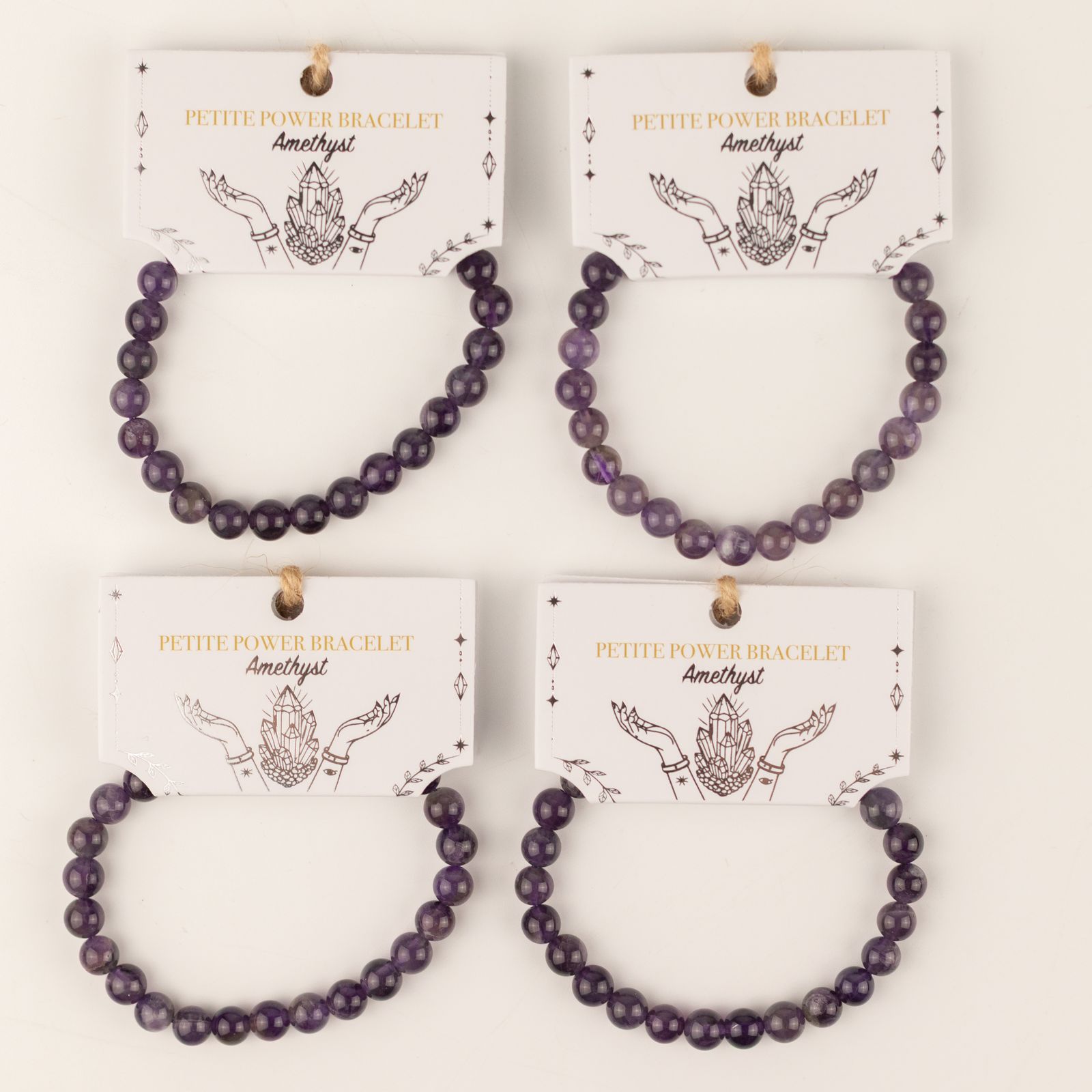 Pulsera de Poder Pequeña (17 cm x 6 mm) - Amatista - Imagen 7