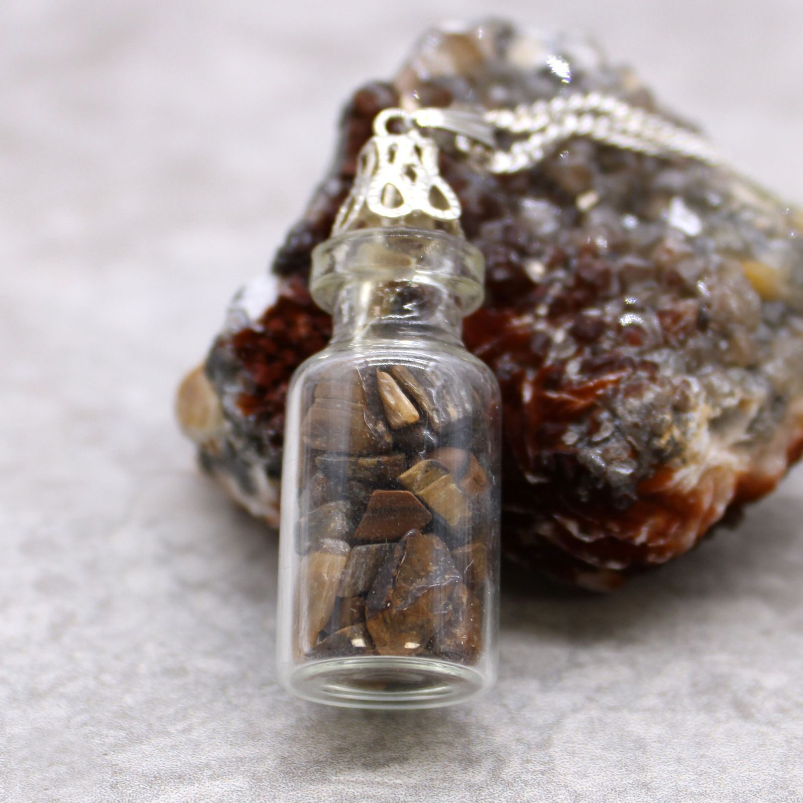 Collar de Gemas Embotelladas - Ojo de Tigre - Imagen 2