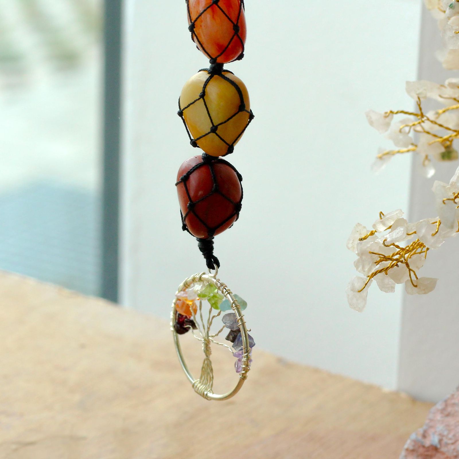 Colgante Piedra Chakra - Árbol de la Vida - Imagen 2