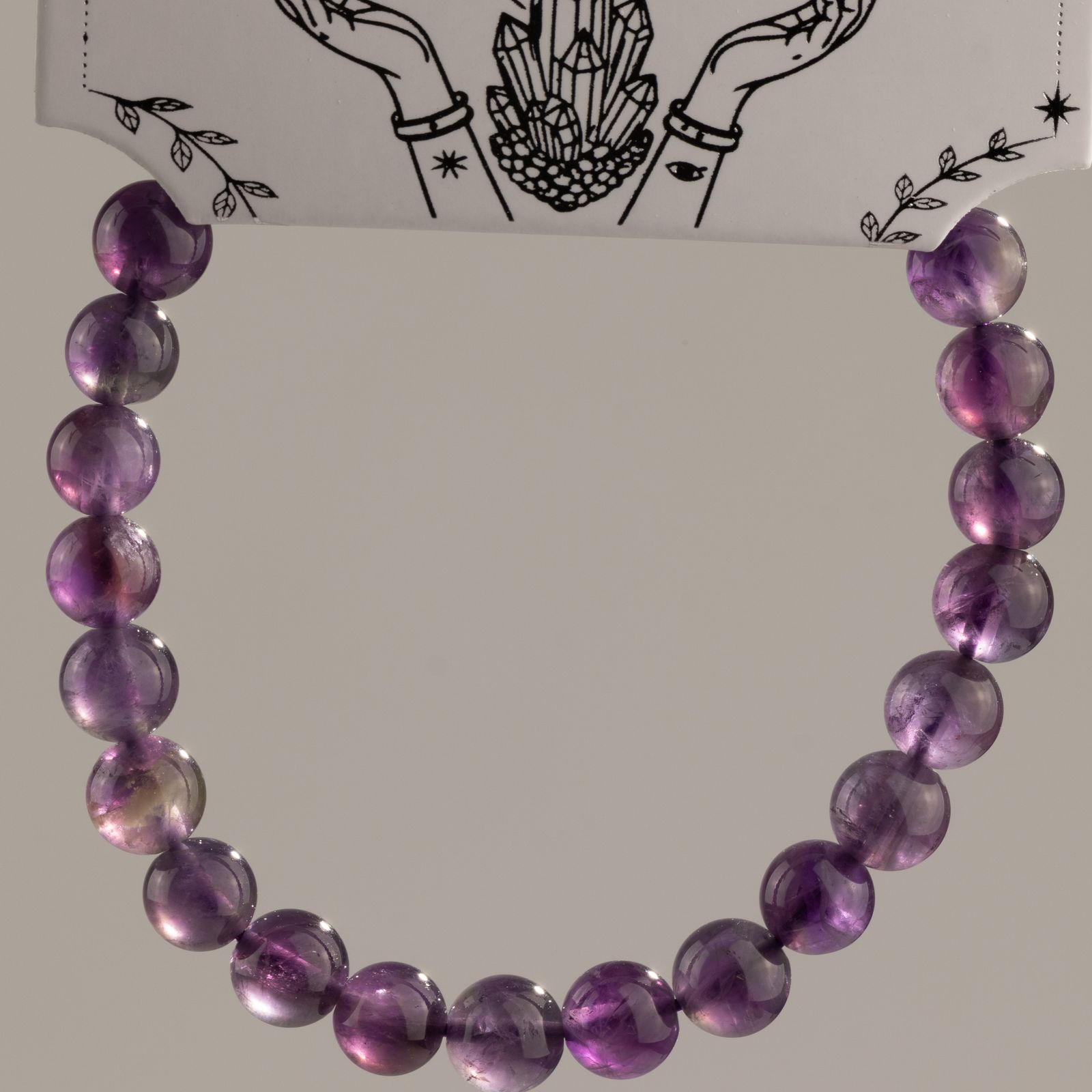 Pulsera de Poder Pequeña (17 cm x 6 mm) - Amatista - Imagen 6