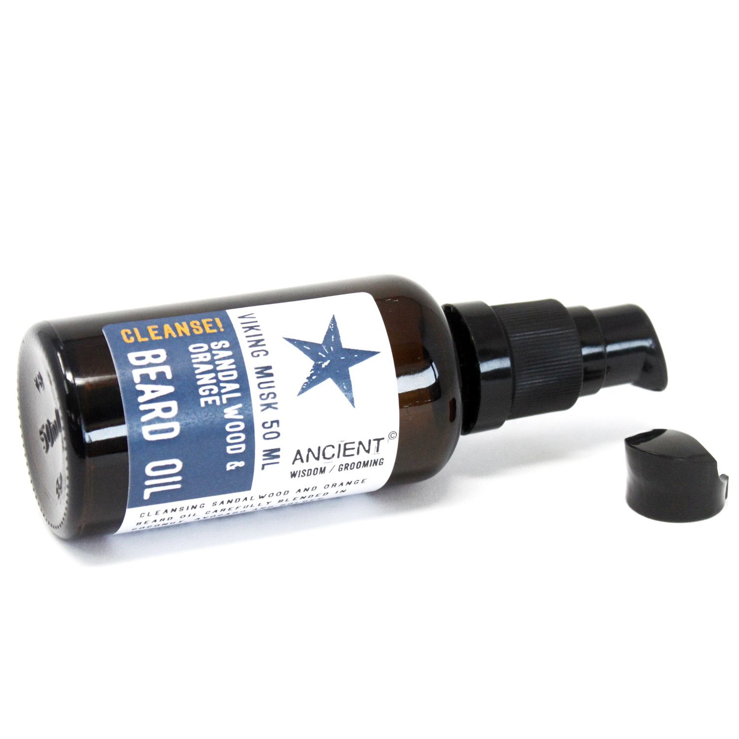 50ml Aceite para la barba - Almizcle Vikingo - Limpia! - Imagen 2