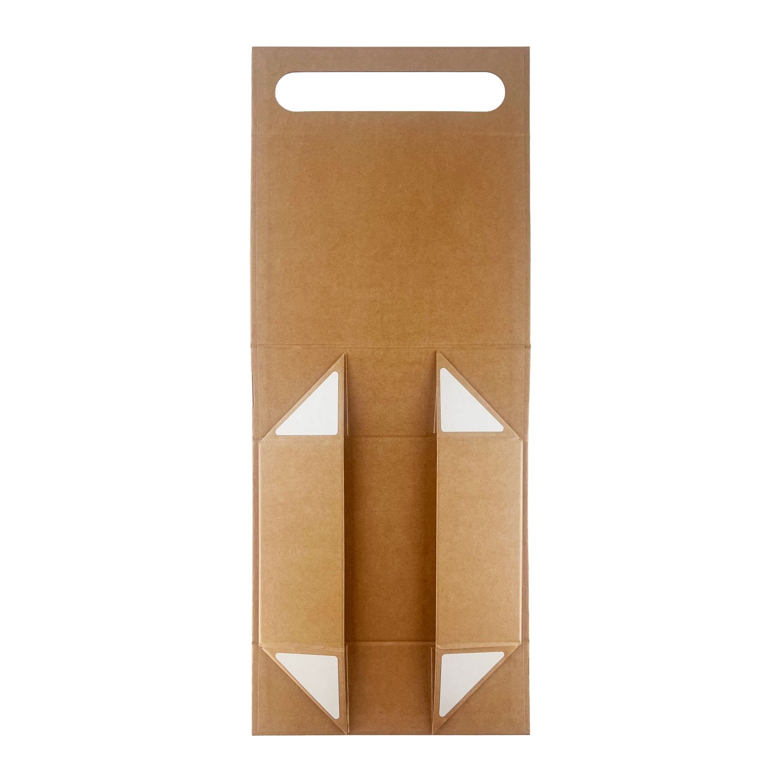 Caja de regalo plegable - cesta de regalo mediana (24x18.2x8cm) - marrón kraft - Imagen 8