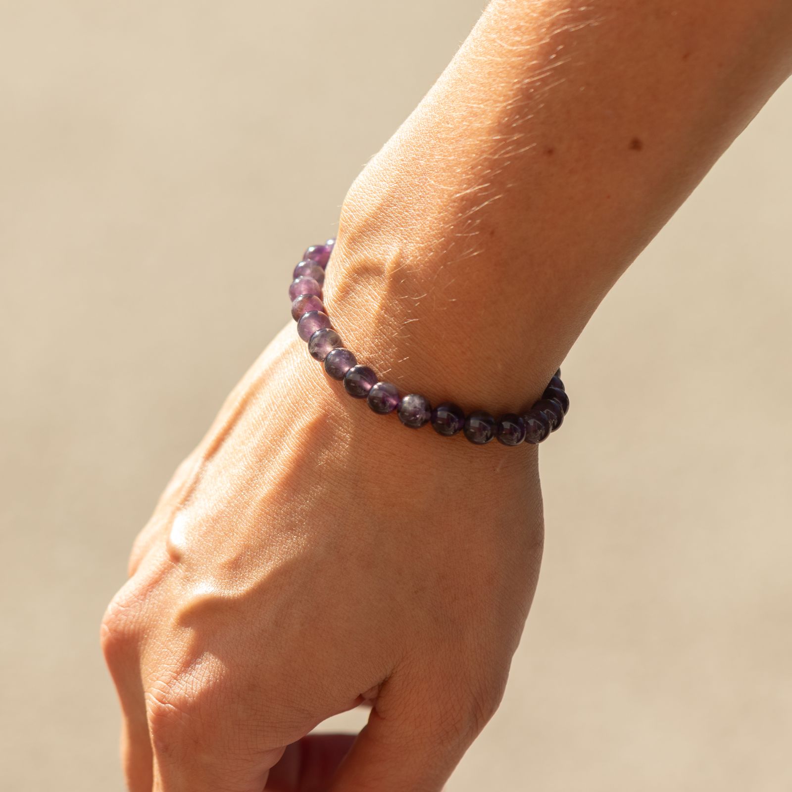 Pulsera de Poder Pequeña (17 cm x 6 mm) - Amatista - Imagen 5