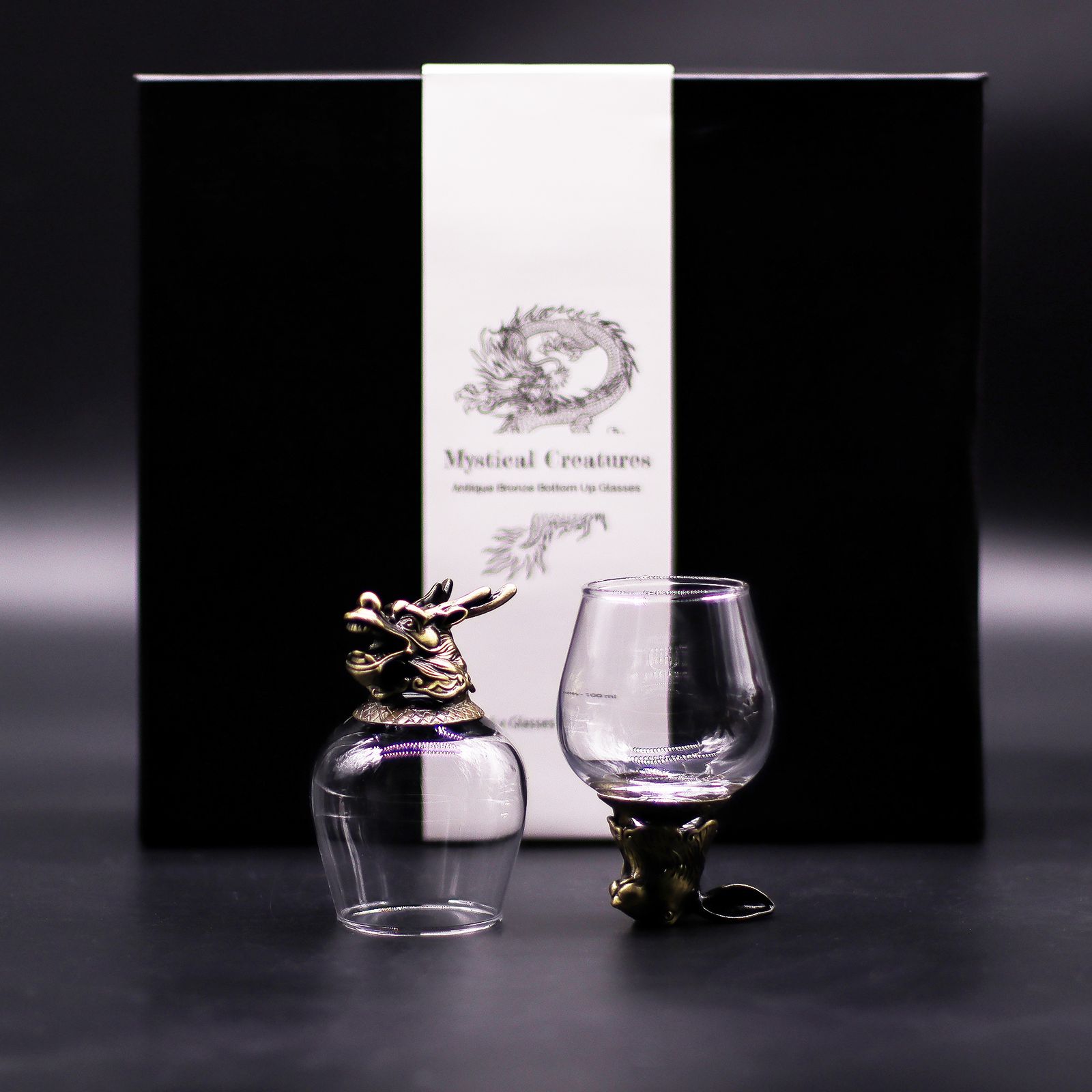 Set de regalo de 6 vasos (100 ml) - Criaturas Místicas - Bronce Antiguo - Imagen 2