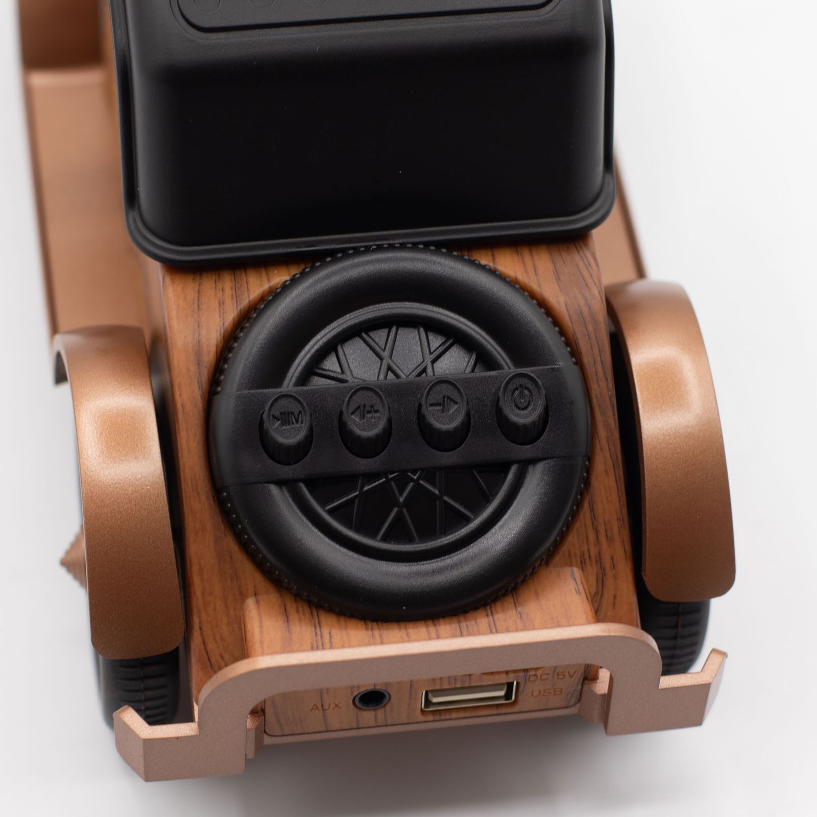 Altavoz clásico para coche vintage y soporte para teléfono - Bluetooth - 5 vatios - Imagen 10