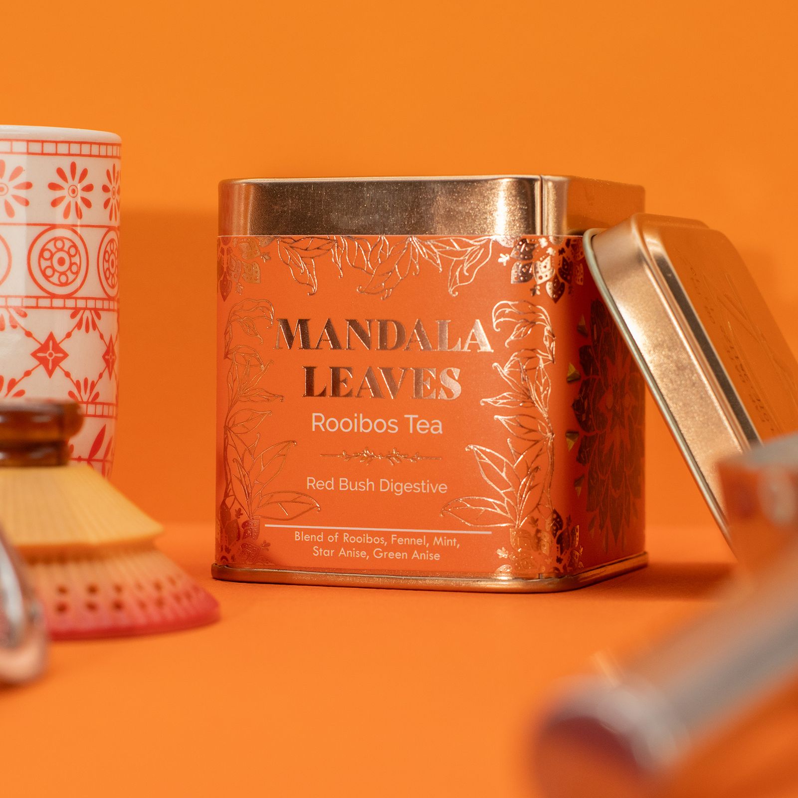 Té Digestivo de Rooibos - Infusión 50gr Lata - Imagen 6