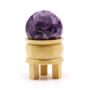 Bola Curativa de Piedras Preciosas y soporte - Cuarzo rosa