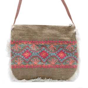 Bolso con flecos - Bordado De Patrón De Verano