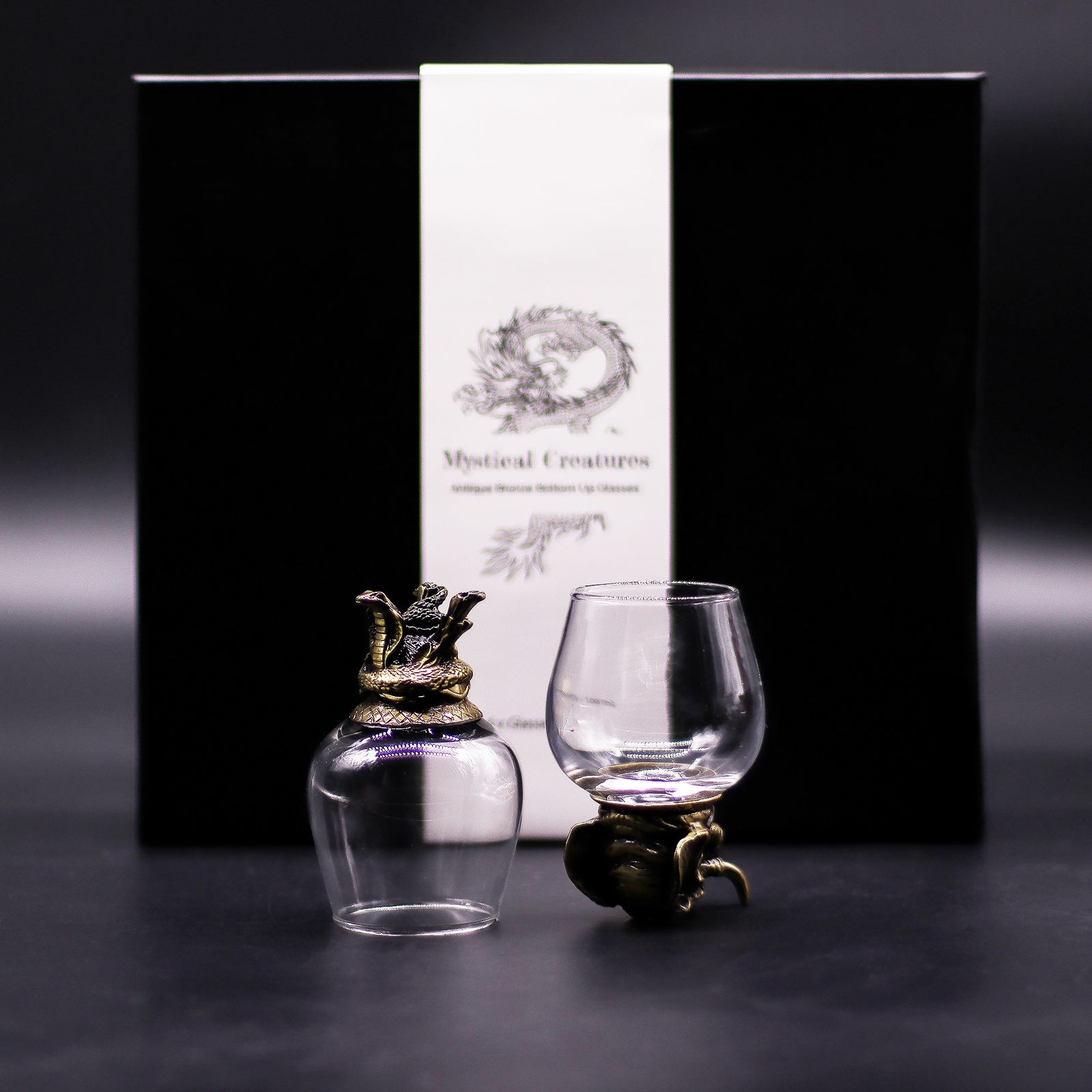 Set de regalo de 6 vasos (100 ml) - Criaturas Místicas - Bronce Antiguo - Imagen 4