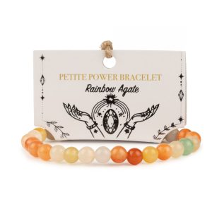 Pulsera de Poder Pequeña (17cmx6mm) - Ágata arcoíris