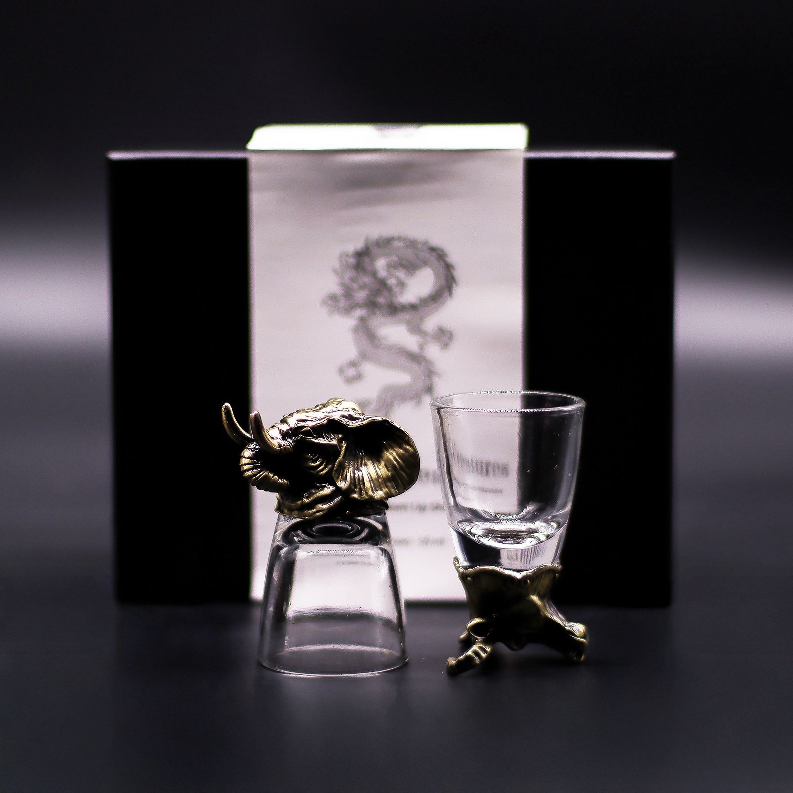 Set de regalo de 6 vasos de chupito (50 ml) - Criaturas Salvajes del Bosque - Bronce antiguo - Imagen 7
