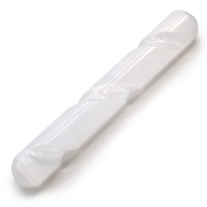 Varita Espiral deSselenita - 16 cm ( Ambos extremos redondos)
