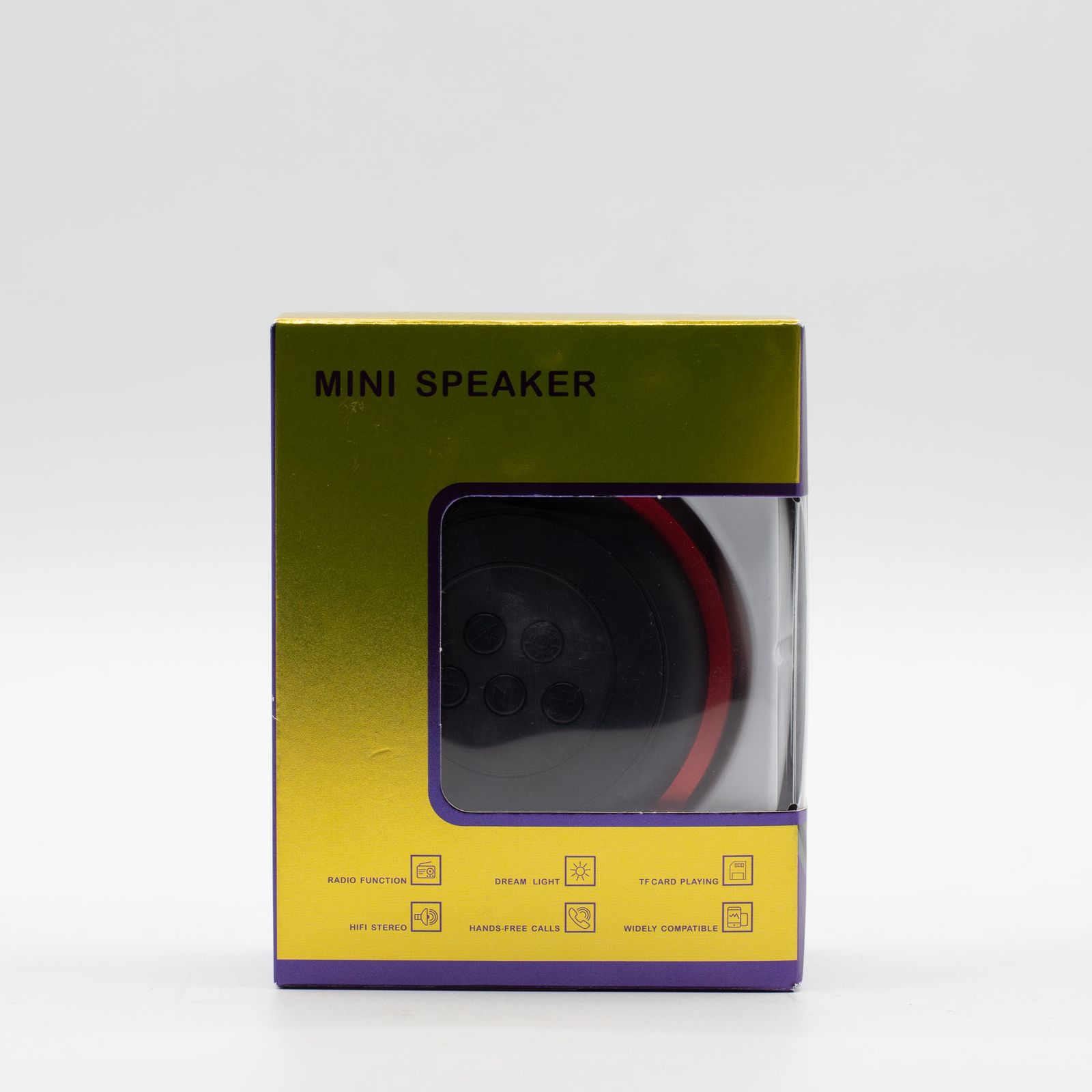 Mini altavoz con efecto de iluminación Mandela rojo - Imagen 8
