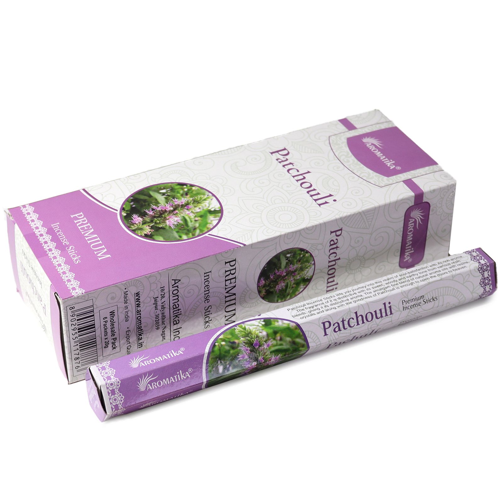 Incienso Hexagonal sin Carbón de Aromatika - Patchouli - Imagen 2