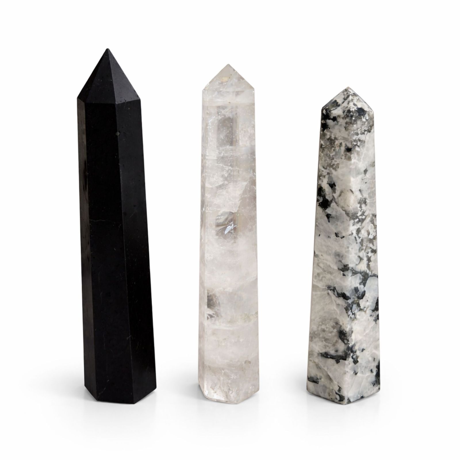 Punta obelisco de seis caras de gema aprox. 17 cm - Turmalina negra - Imagen 8