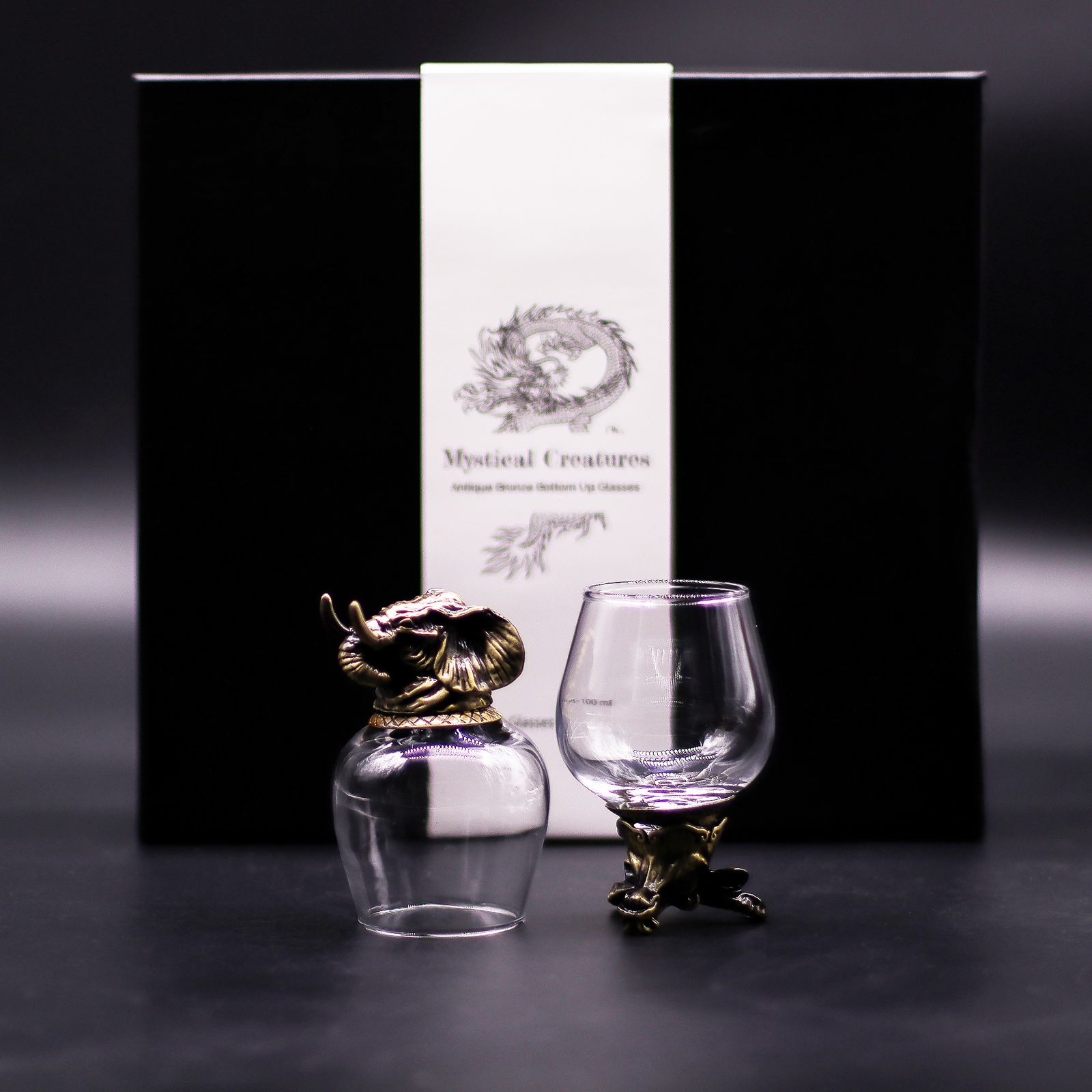 Set de regalo de 6 vasos (100 ml) - Criaturas Místicas - Bronce Antiguo - Imagen 5