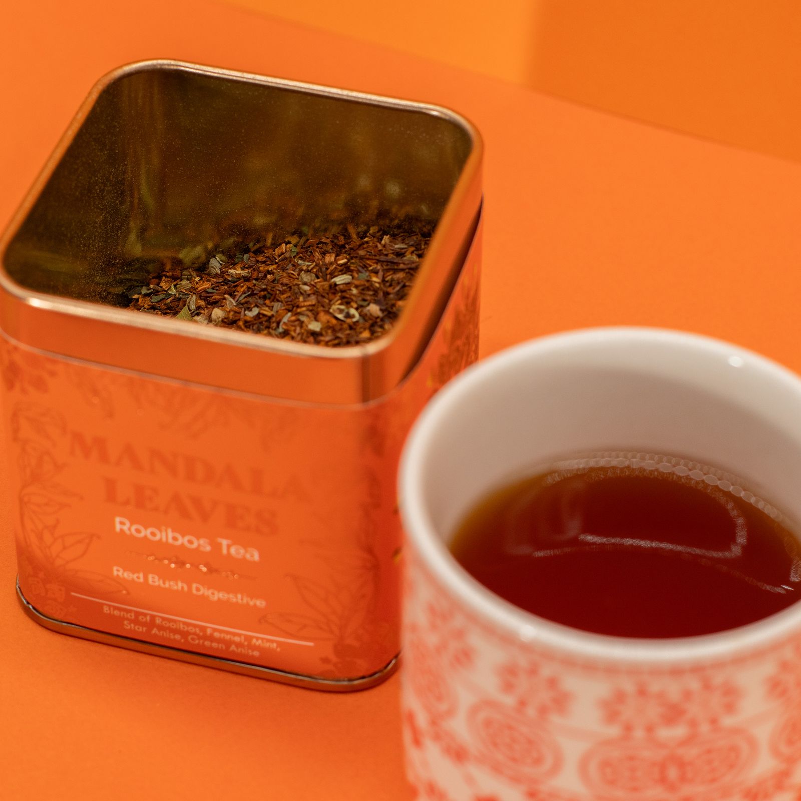Té Digestivo de Rooibos - Infusión 50gr Lata - Imagen 5