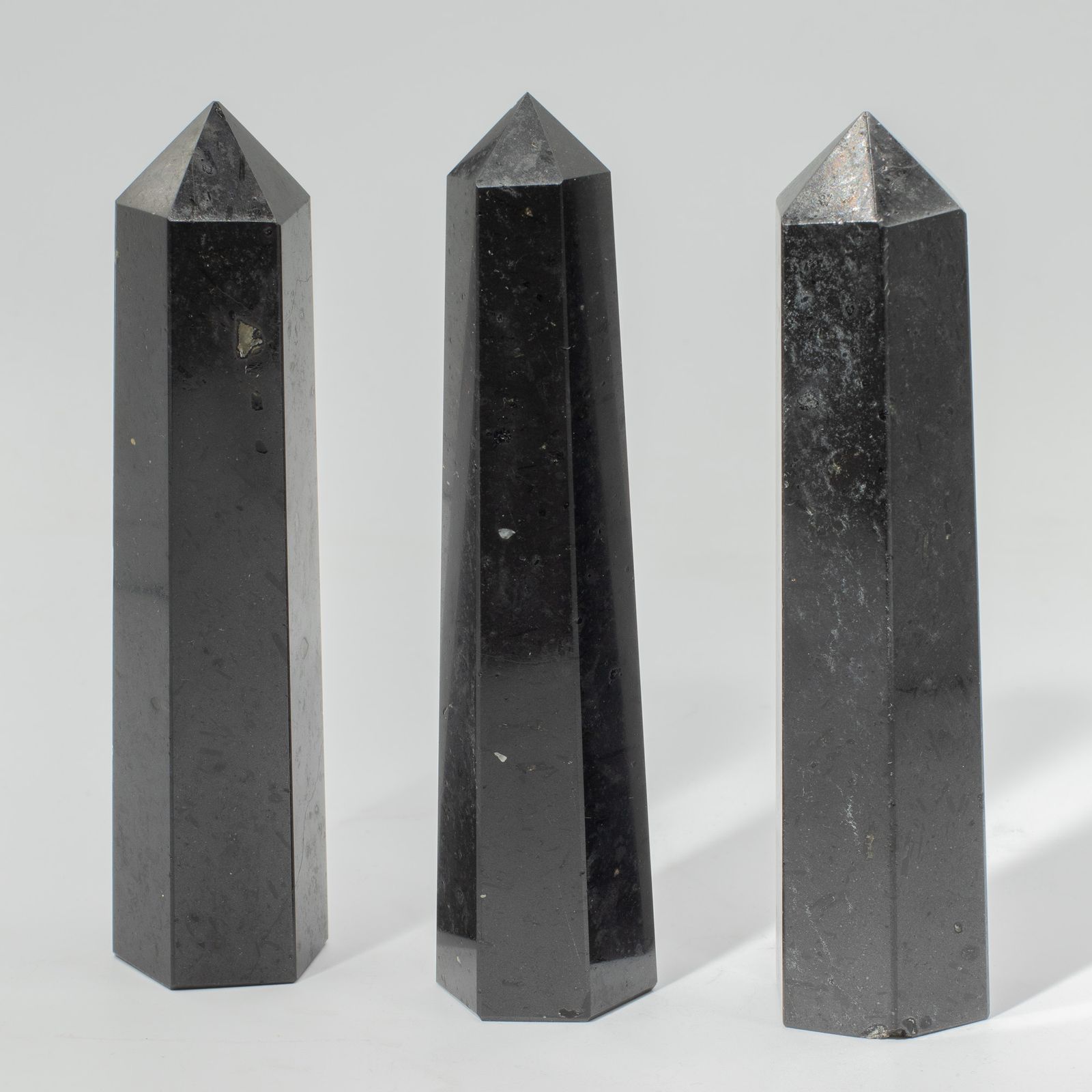 Punta obelisco de seis caras de gema aprox. 17 cm - Turmalina negra - Imagen 4