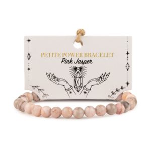 Pulsera de Poder Pequeña (17 cm x 6 mm) - jaspe rosa