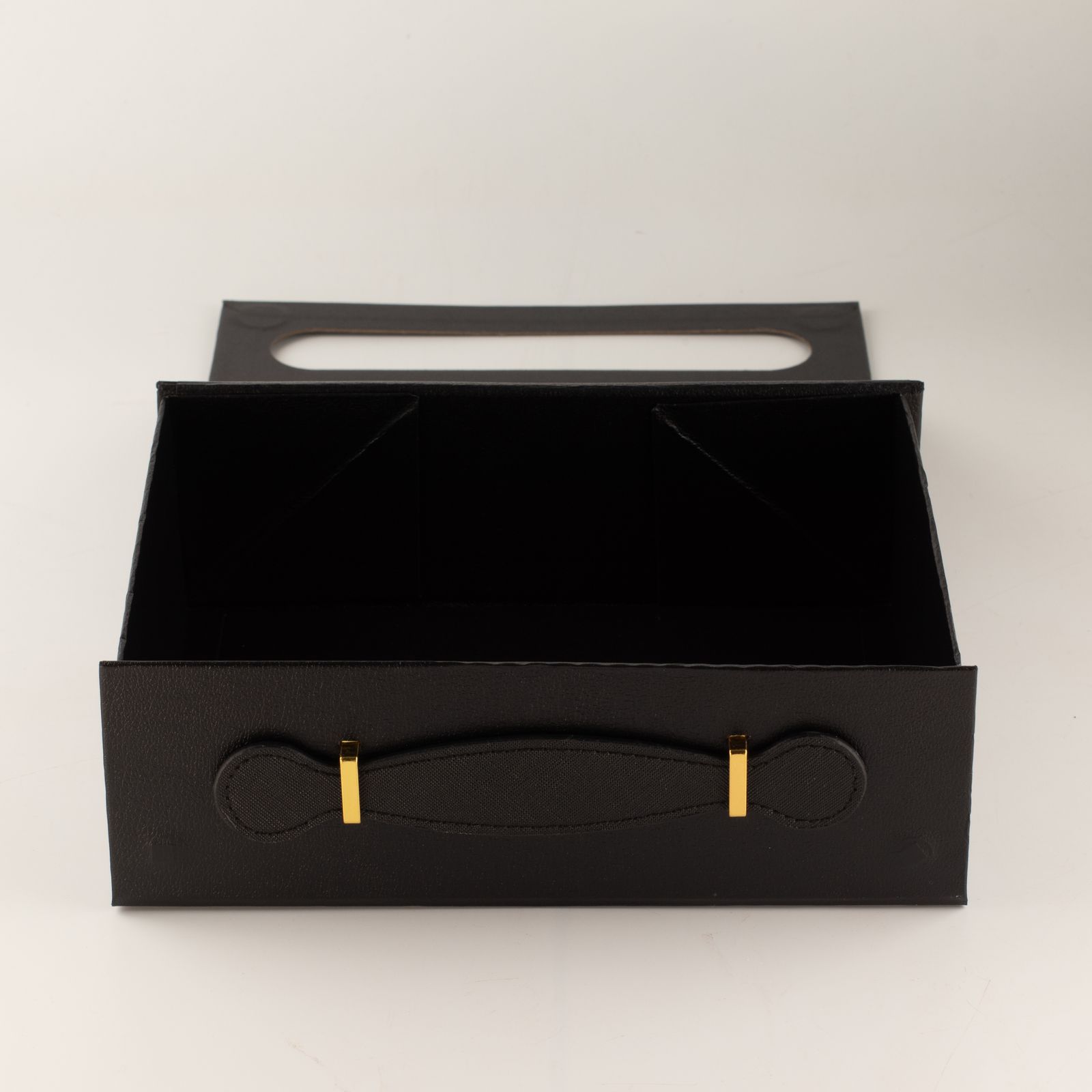 Caja de regalo plegable - cesta mediana (24x18.2x8cm) - Negro - Imagen 7
