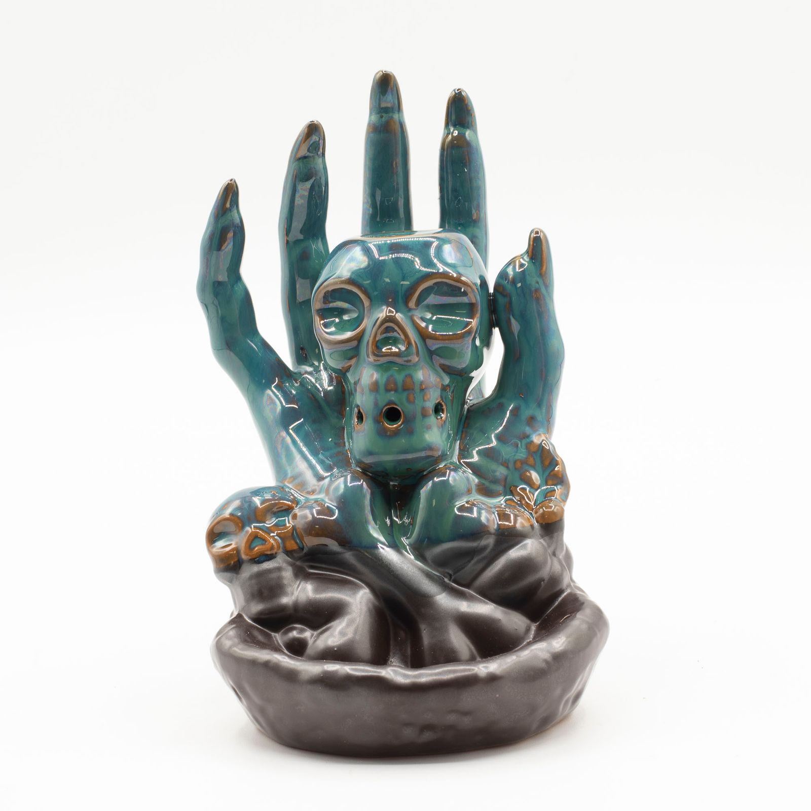 Quemador de incienso de flujo inverso - Calavera en la mano - Imagen 5