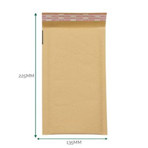 Sobre kraft acolchado con burbuja (135x225+40mm)