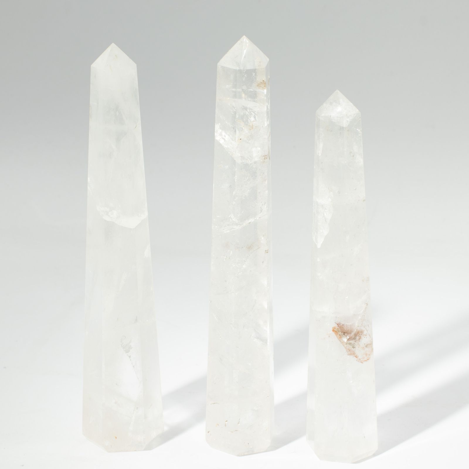 puntas de obelisco de seis caras de piedra preciosa, aprox. 17 cm - cristal de roca - Imagen 6