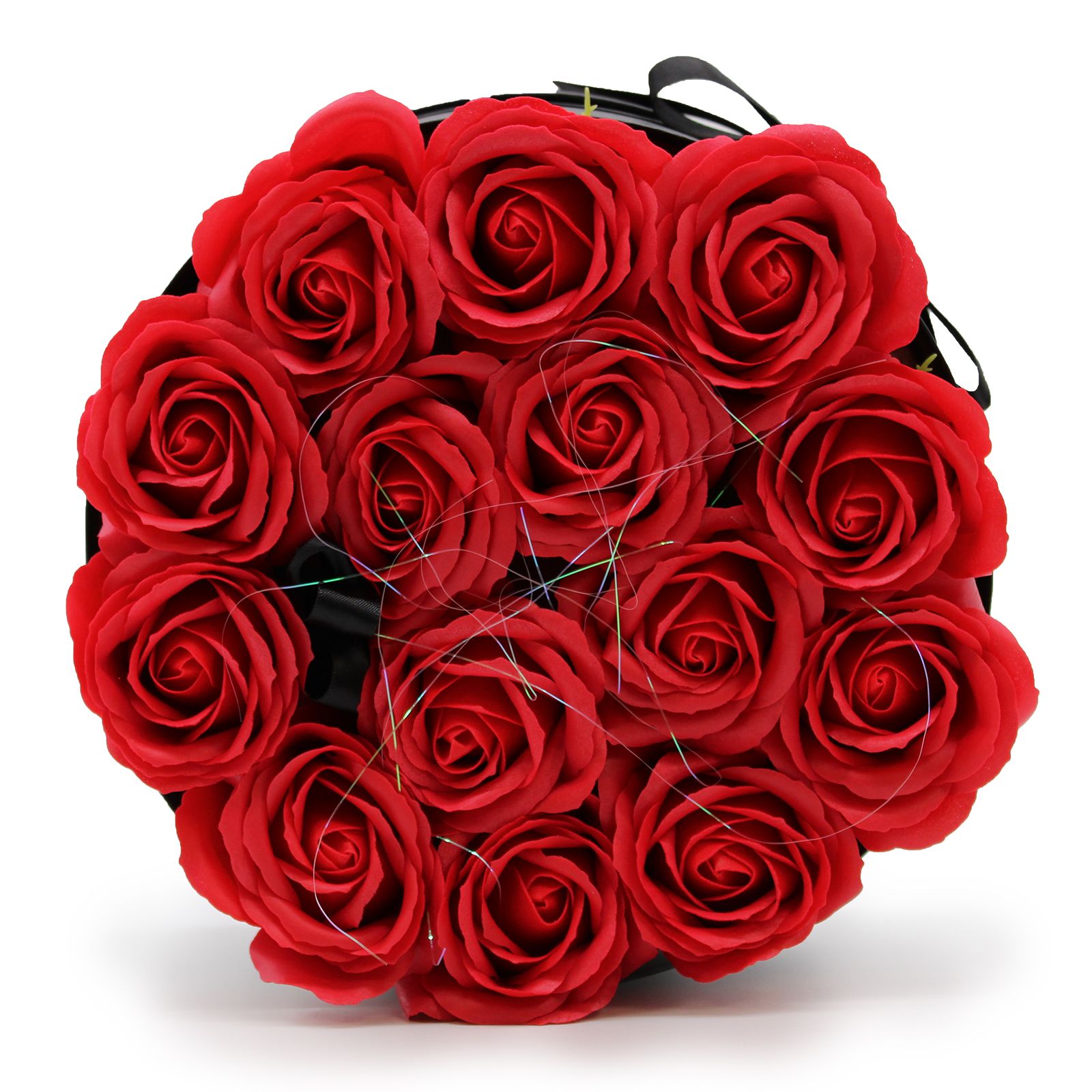 Caja de Regalo - Flor de Jabón 14 Rosas rojo - ronda