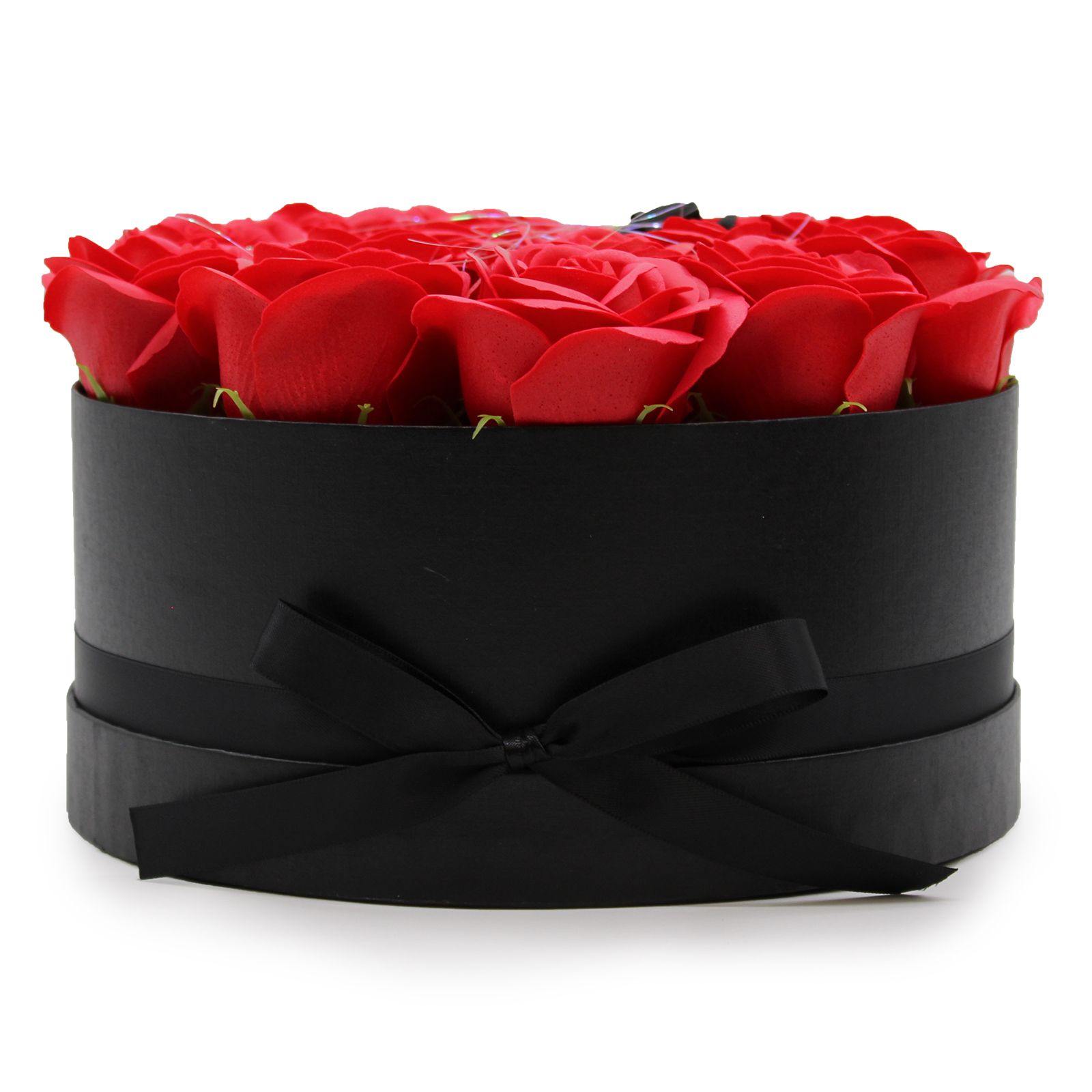Caja de Regalo - Flor de Jabón 14 Rosas rojo - ronda - Imagen 7