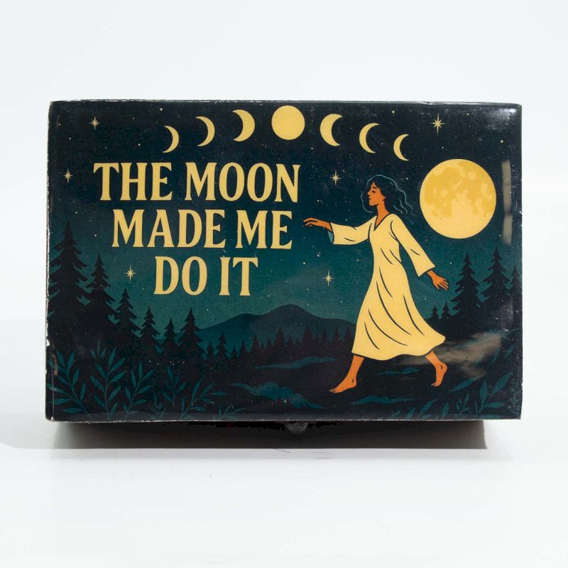 Caja esmaltada mediana - La luna me obligó a hacerlo - Imagen 2