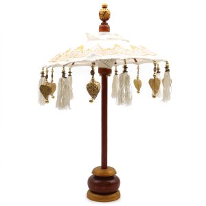 Sombrilla Bali Decoracion de Hogar - Lona - Decoración Dorada - 40cm