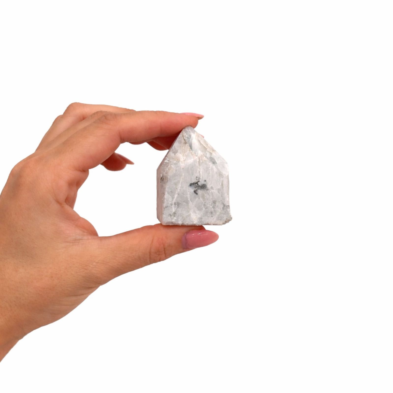Puntas pulidas de piedra preciosa - Moonstone arcoíris (aproximadamente 5-6 piezas) - Imagen 2