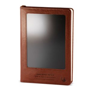 A5 Cuaderno de Intención - Pantalla LCD de limpieza - Efecto cuero marrón - 80 hojas