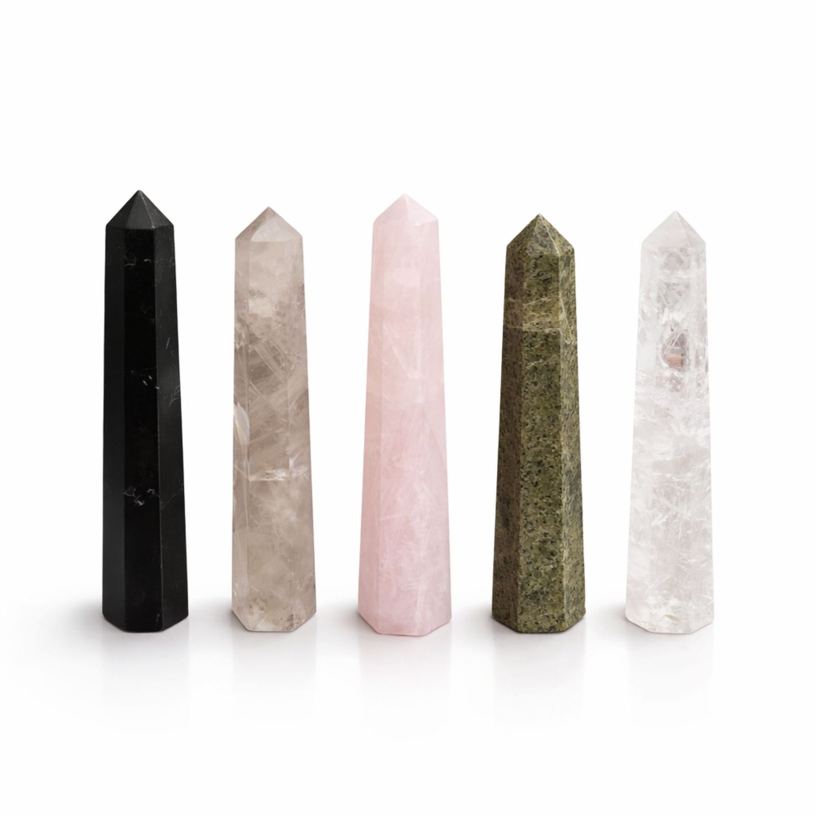 Punta de obelisco de seis caras de piedra preciosa aprox. 11 cm - Cuarzo claro - Imagen 7