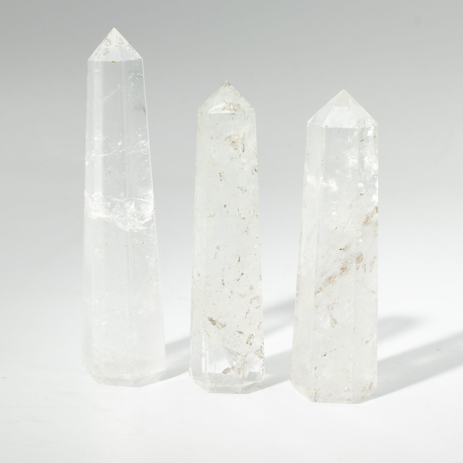 Punta de obelisco de seis caras de piedra preciosa aprox. 11 cm - Cuarzo claro - Imagen 4