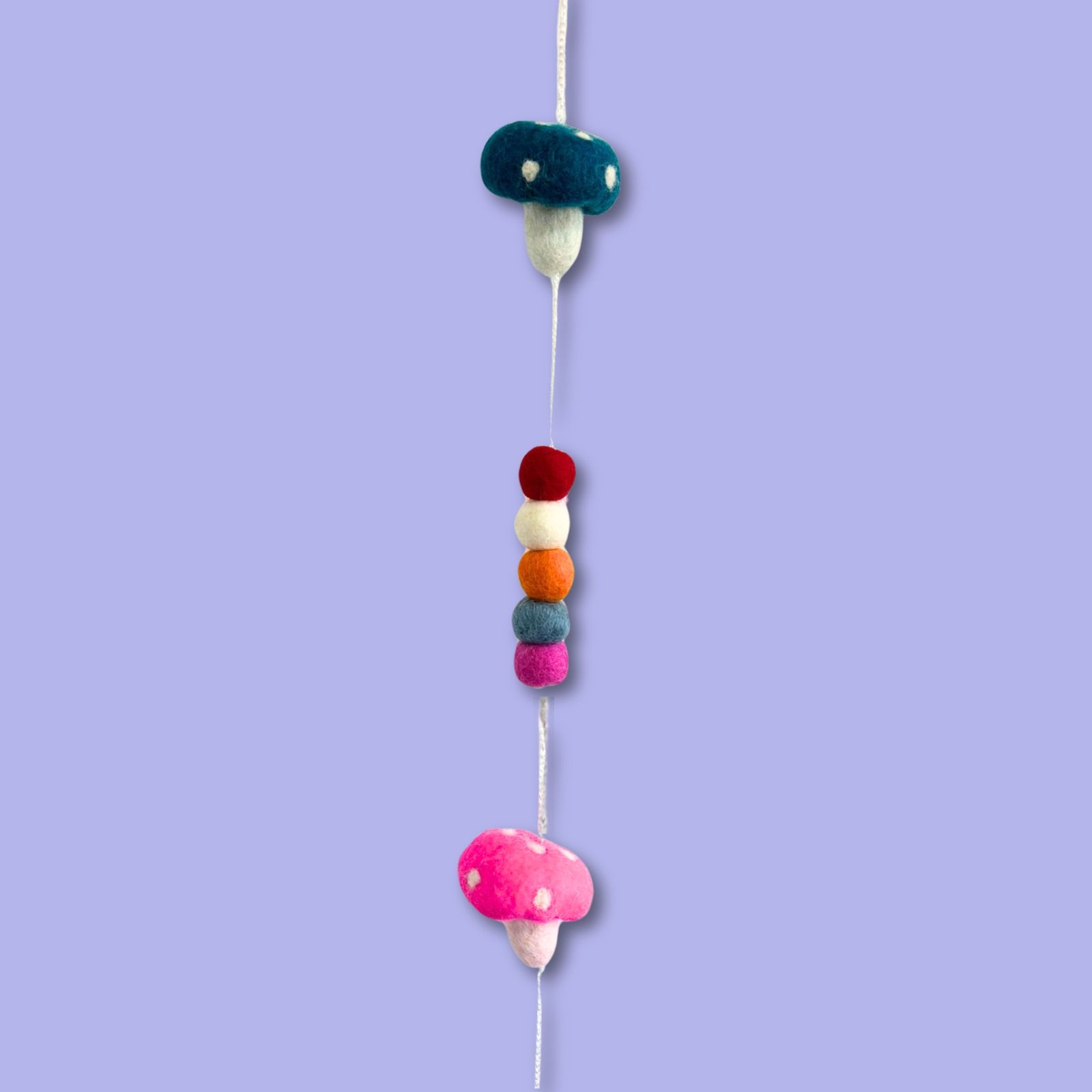 Colgante de Pared de Fieltro - Hongos (colores variados) - Imagen 5